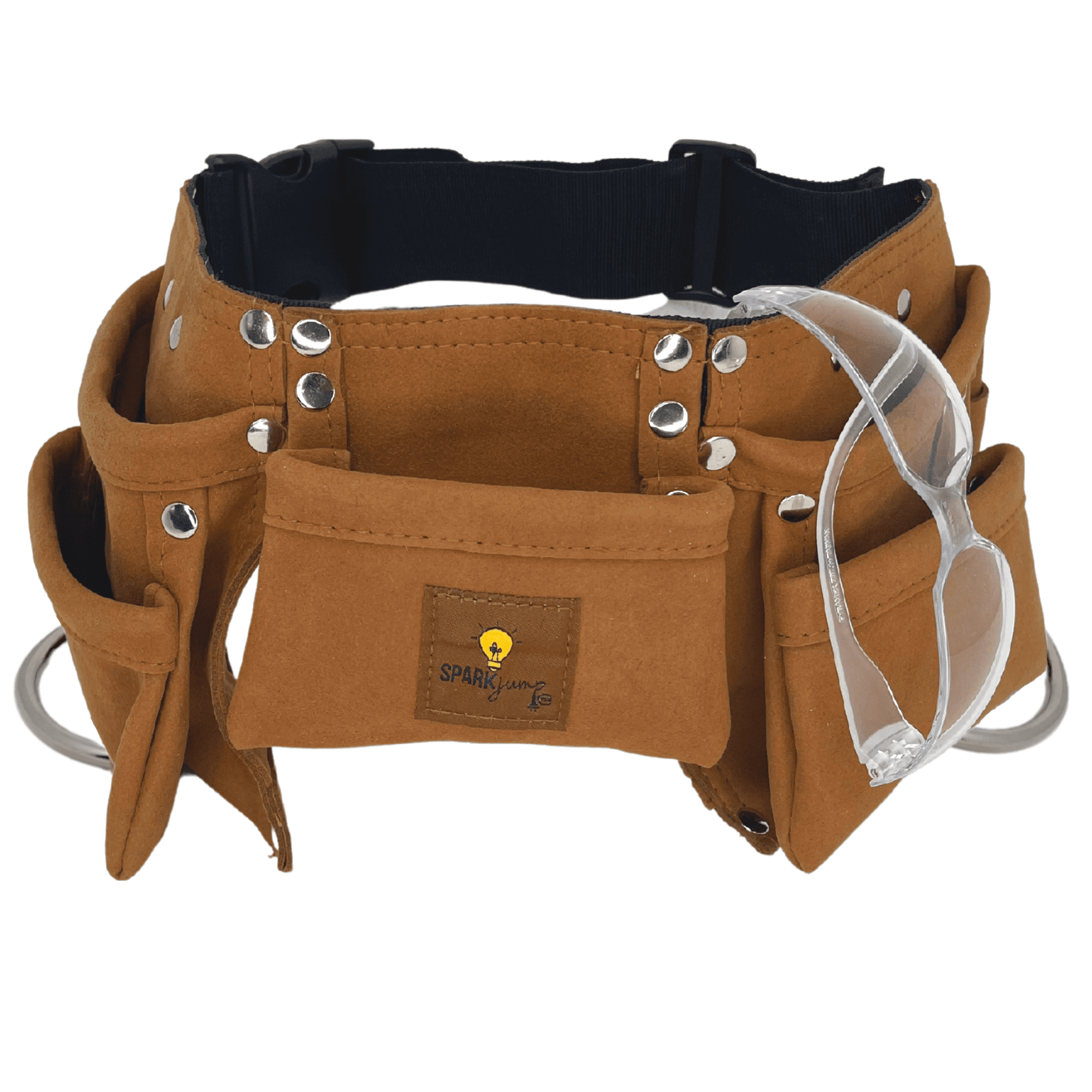 SparkJump Kids Tool Belt Kids Leather Tool Belt Real Kids Tools