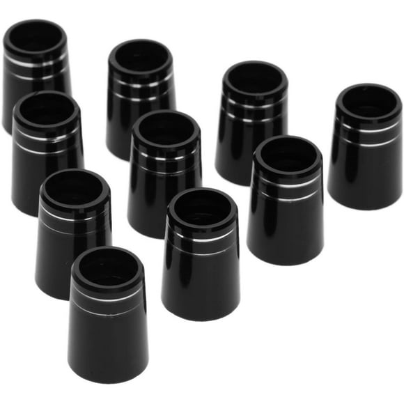 10pcs .355 Golf Iron Ferrules with Double Silver Ring for Iron Shaft - Tapered Ferrules Compatible with Universal Iron Shaft