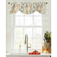 thumbnail image 3 of Autumn Watercolor Hand-Painted Leaves Kitchen Valance Curtain Window Valance for Living Room Bedroom Tie Up Valance Curtain, 3 of 6
