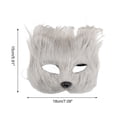 thumbnail image 2 of Unique Bargains 1 Pc Foxes Party Mask Gray Plastic, 2 of 5