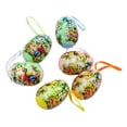 thumbnail image 2 of 6Pcs Pastel Foam Easter Egg Ornaments, Multicolor Confetti Detailed Hanging Decorations, Springtime Home Accessories, D, 2 of 7