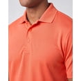thumbnail image 3 of Real Essentials 3 Pack: Men's Short Sleeve Golf Polo Casual Workout Sports Moisture Wicking Collared Shirt (Big & Tall), 3 of 6