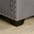 thumbnail image 3 of Furniture of America Crenshaw Contemporary Fabric Nailhead Trim Sofa in Slate, 3 of 7