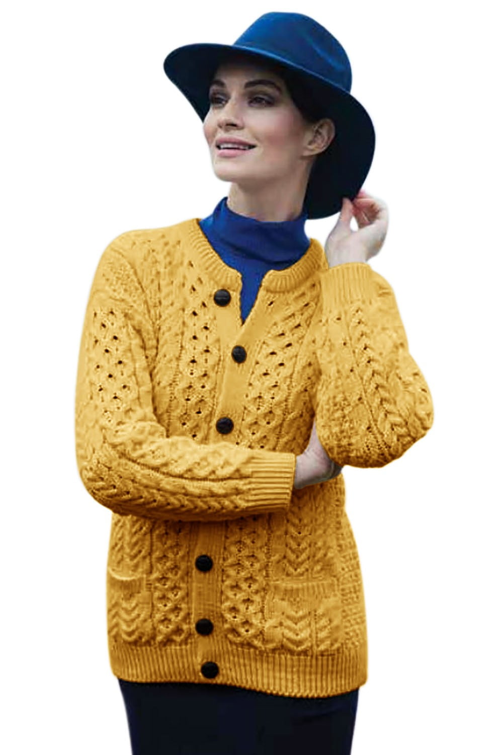 Aran Woollen Mills Aran Woollen Mills Ladies Irish Aran Wool Lumber
