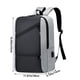 thumbnail image 3 of Mochila multifuncional para hombre | Bolso impermeable y resistente para portátil | Mochila ligera para viajes de negocios con múltiples compartimentos | 43x30x12 cm | 1 Pack, 3 of 8