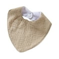 thumbnail image 1 of Serviette à Bave pour Bébé Serviette en Coton Peigné Serviette Unie Serviette à Bave à Double Couche, 1 of 4