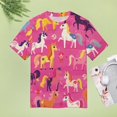 thumbnail image 5 of Cool Horse T-Shirt O Neck Retro Print Big Size T-Shirts Short Sleeve Tees Womens Pretty Design, 5 of 5