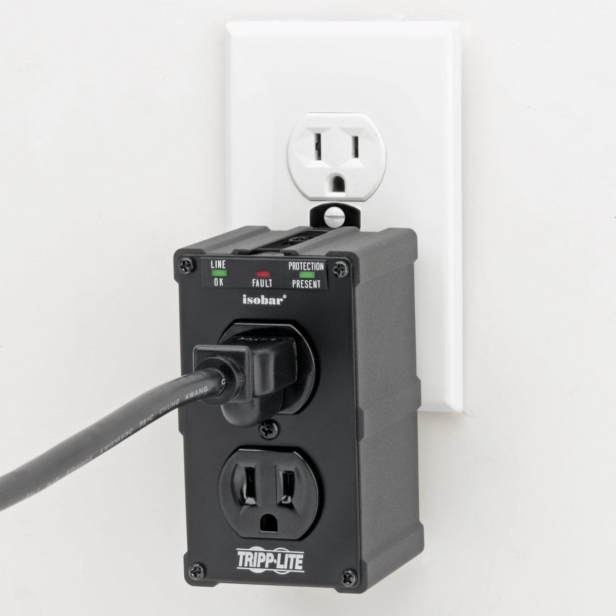 Tripp Lite Isobar Surge Protector Power Strip, Lifetime Limited Warranty Black