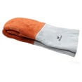 thumbnail image 3 of Vollum High-Heat Orange-Top Suede Oven Mitts 1 Pair 16 Inch, Resistant to 572F, 3 of 6