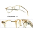 thumbnail image 6 of Photochromic Oval Eyeglasses Frame Color-Shifting Sunlight-Activated Color-Changing Glasses with Clear Plano Lens, 6 of 7