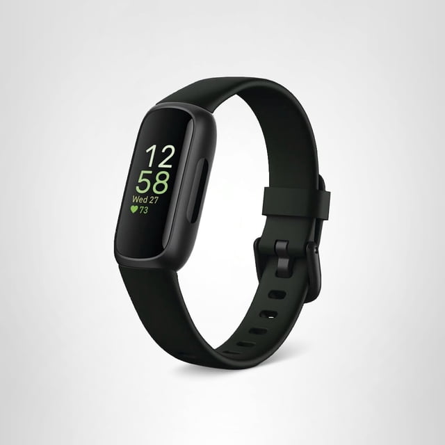 Inspire 3 Health &-Fitness-Tracker with Stress Management, Workout Intensity, Sleep Tracking, 24/7 Heart Rate and more, Midnight Zen/Black One Size (S & L Bands Included)