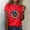 Red, variant on iTNHFP Cotton Tshirt Women Women Tshirts Independence Day Shirt Women Graphic T Shirts For Women Top Crewneck Short Sleeve Sunflower Print Top Shirt