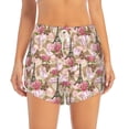 thumbnail image 2 of Fotbe Rose Flowers Womens High Waist Running Shorts Athletic Workout Quick Dry Shorts for Women with Pockets Gym Yoga Summer Shorts-Medium, 2 of 9