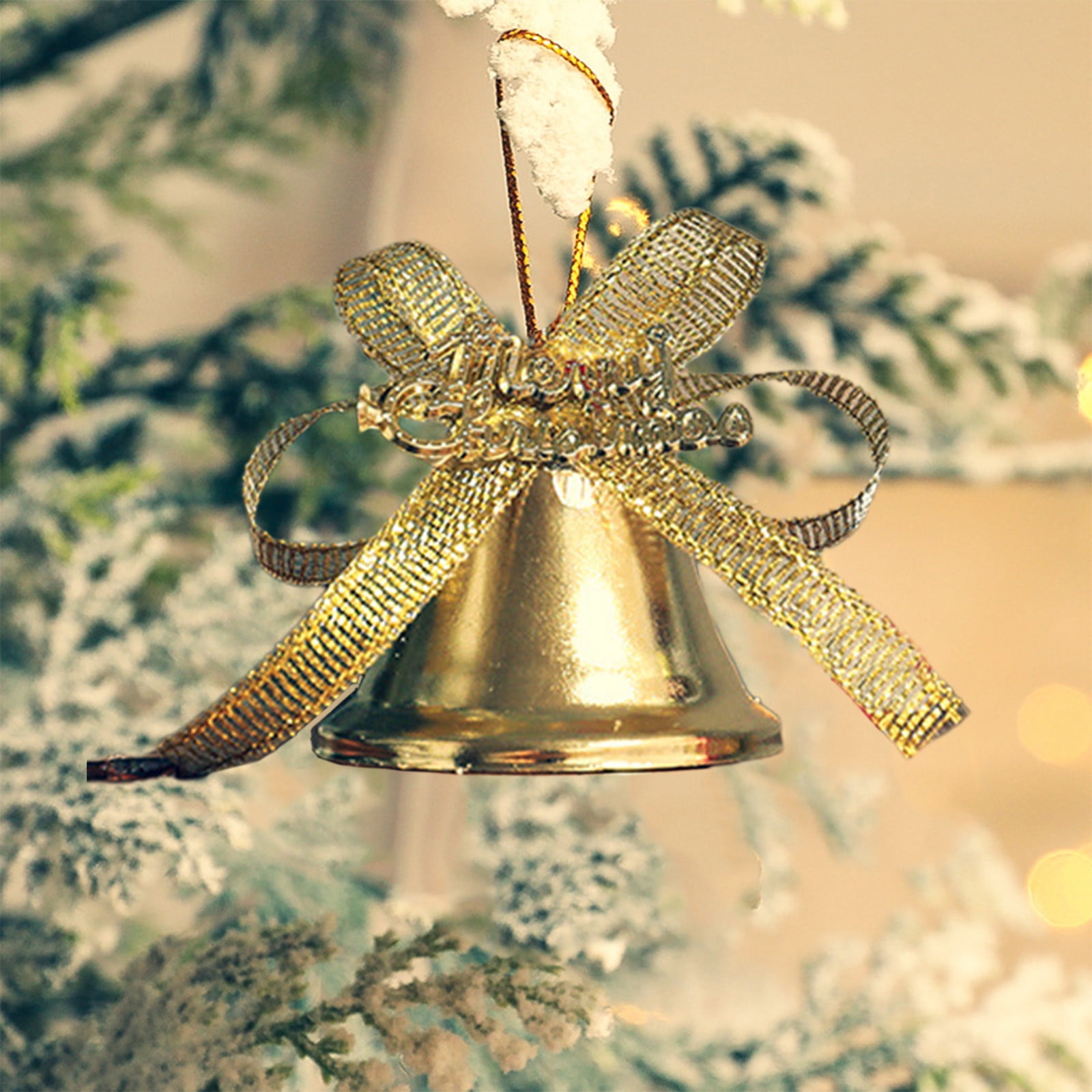 50 Pcs Small Jingle Bells Gold Christmas Bell Chinoiserie Decor
