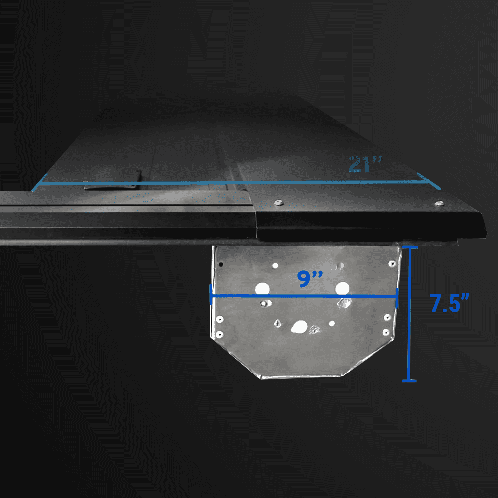 Syneticusa MR Series Retractable T-Slot Rails Hard Truck Bed Cover for 2009-2026 Ram 1500 5.7ft Bed