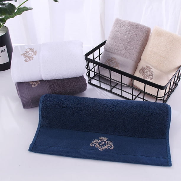 Xihbxyly Toalla de Algodón Grueso, Suave y Absorbente, con Bordado Elegante, Suave para La Piel, Ideal para El Baño o El Gimnasio, Un Regalo Ideal, Tamaño 75 X 35 Cm.