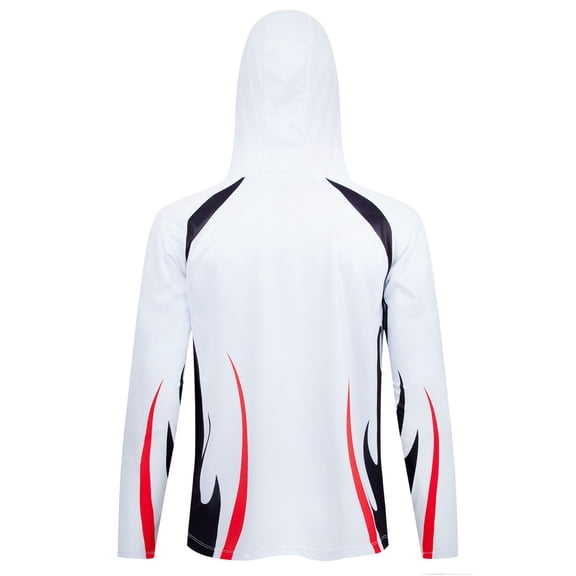 Men's Hooded UPF 50 Sun Protection T Shirts Long Sleeve Athletic Fishing Shirts