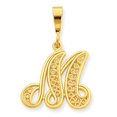 thumbnail image 1 of 10K Or Jaune Initiale m Charme, 1 of 2