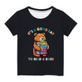 thumbnail image 1 of TopLLC Manches Courtes Col Rond Blouses & Chemises Chemises pour Enfants T-Shirt Graphique Manches Courtes Col Rond Crop Top pour 3-14 Ans Filles et Garçons T-Shirt Tee Blouse Fille, 1 of 4