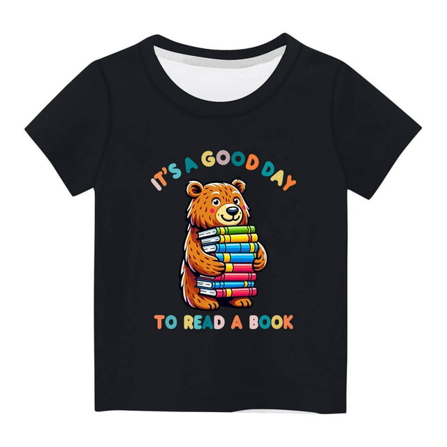 TopLLC Manches Courtes Col Rond Blouses & Chemises Chemises pour Enfants T-Shirt Graphique Manches Courtes Col Rond Crop Top pour 3-14 Ans Filles et Garçons T-Shirt Tee Blouse Fille