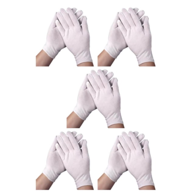 Guantes de algodón blanco Qarigey 12 pares para hombre