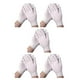 thumbnail image 1 of Guantes de algodón blanco Qarigey 12 pares para hombre, 1 of 6