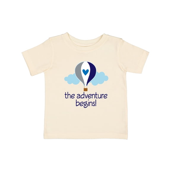 Inktastic The Adventure Begins Hot Air Balloon Boys Boys Baby T-Shirt
