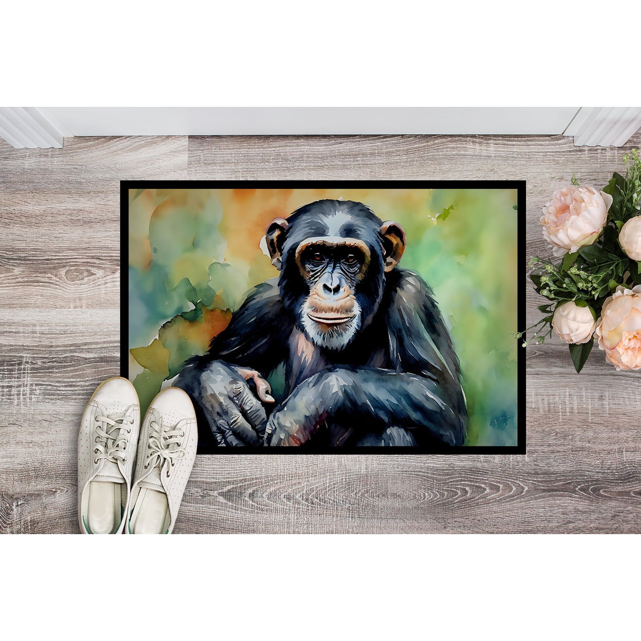 Carolines Treasures DAC2894MAT 18 x 27 in. Chimpanzee Doormat