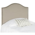 thumbnail image 2 of SAFAVIEH Connie Classic Upholstered Headboard with Nail Heads, Twin, Taupe, 2 of 5