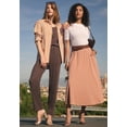 thumbnail image 3 of Jessica London Women's Plus Size Soft Ease Midi Skirt, 3 of 4