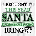 thumbnail image 2 of Christmas Bring It This Year Santa Womens Slim Fit Graphic Tee Brisco Brands S, 2 of 5