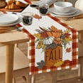thumbnail image 6 of Thanksgiving Table Runner - Maple Leaf Pumpkin Turkey Pattern Fall Decorations And Holiday Table Flag For Dining Room Displays, 6 of 6