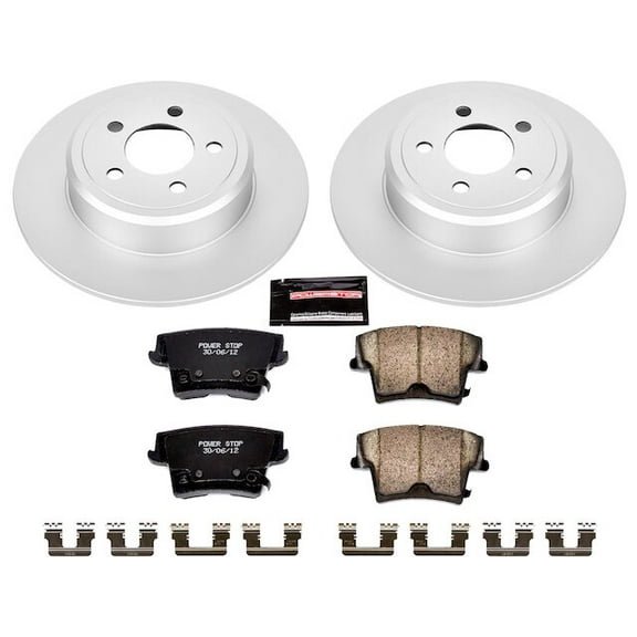 Rear Brake Pad and Rotor Kit - Compatible with 2009 - 2018, 2020 - 2023 Dodge Challenger 2010 2011 2012 2013 2014 2015 2016 2017 2021 2022