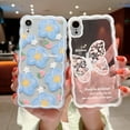 thumbnail image 3 of Compatible with iPhone XR Case Cute Cartoon Floral Butterfly Design for Women Girls Aesthetic Kawaii Slim Soft TPU Transparent Cover for iPhone XR 6.1 inch£¨White£©, 3 of 15