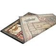 thumbnail image 6 of HR-Cabin Collection 906-Nature and Animals Area Rug 3.8 by 5.1Contemporary Geometric Design Fish/Moose/Bear/Lodge-Southwestern Design-Ivory/Red/Green and Multi, 6 of 8