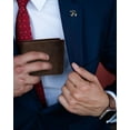 thumbnail image 2 of Serman Brands 2 ID Window Wallet for Men | RFID Blocking | Premium Full Grain Leather | Bifold Top Flip | Extra Capacity Travel Wallet | Texas Brown, 2 of 6