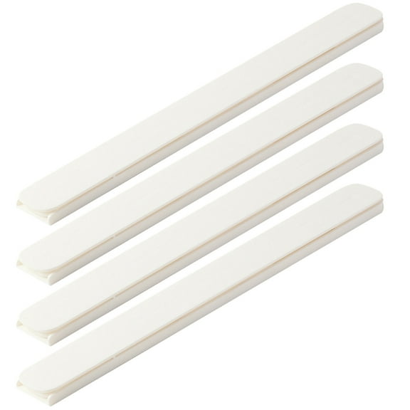 UPOUART 4Pcs Bottom Mount Slides White HIPS Rectangular Cabinet Rails for Furniture Drawers 10.4X1.2X0.4in