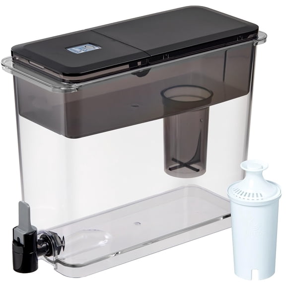 arge Water Dispenser with 1 Filter, 27 Cup capacity, Black (Package May Vary)