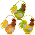 thumbnail image 4 of Colorful Cartoon Rooster Non-Woven Fabric Easter Basket for Kids Candy Gift, 4 of 6
