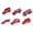 Red, variant on Xirurus 6pcs 1:64 Engineering Car Model Alloy Simulation Vehicle Car Model Children Toy F Style (12.60 inches / 32 cm)