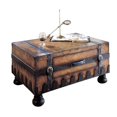 thumbnail image 7 of Bowery Hill Modern Wood Top Brown Finish Wood Trunk Coffee Table, 7 of 7