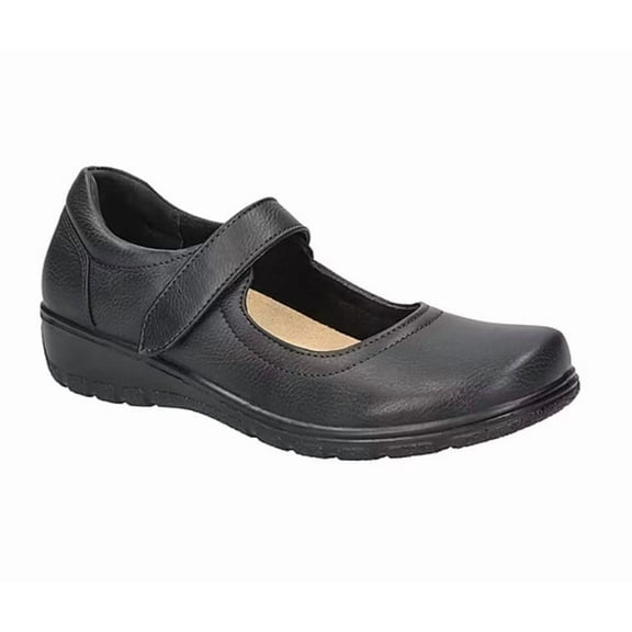 Easy Street Archer Women's Size 6.5 WW, Round Closed Toe Mary Jane Shoes, Navy