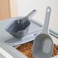 thumbnail image 3 of Pet Food Storage Bin Gray, Pet Food Storage Container Collapsible Dog Food Container With Sliding Lid Cat Food Storage, 3 of 4