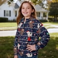 thumbnail image 3 of Uorisanigo Girls Half Zipper Sweatshirts Loose Cute Christmas Sloth Quarter Zip Pullover Sweatshirts with Long Sleeve Size 5-14 Lightweight Quarter Zipper Pullover Jackets for Teen Girl, 3 of 7