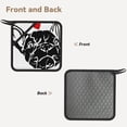 thumbnail image 2 of Disketp Red Heart And Puppy Of Bulldog Pot Holders Kitchen Insulation Mats Heat Resistant Pot-Holder Oven Anti-Scald Pads for Cooking Baking, 7.1*7.1inch, 2 of 8