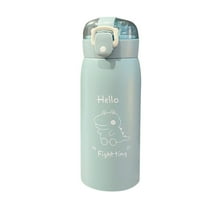 Piwvid Portable Fashion Cute Water Bottle, 304 Stainless steel Insulated Water Bottle, Simple and Lovely Straw Cup, Creative Portable Water Bottle for Men/Women/Kids (11.8oz, 350ml)