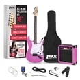 thumbnail image 1 of Guitarra eléctrica LyxPro Retro Purple con amplificador de 20 W y accesorios, 1 of 7