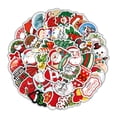 thumbnail image 1 of Injueey 100X pegatina de Navidad decoración de pared fina artesanía operación Simple calcomanía de Navidad exquisitos suministros de Kits de decoración para fiestas, 1 of 6