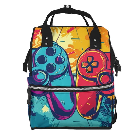 Defioc Gaming for Baby Diaper Bag Backpack - Baby Bag for Boys & Girls - Diaper Backpack - Large Travel Diaper Bags- Baby Registry Search & Shower Gifts
