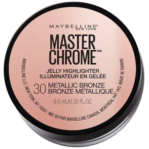 Maybelline Master Chrome Jelly Highlighter Face Makeup, Metallic Bronze, 0.32 fl oz